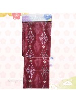 Yukata diamond pattern red fabric (Yumie)